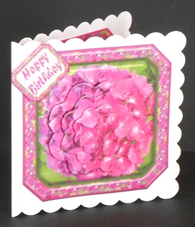JJ HYRANGEA LAVENDER - PINK 6X6 PYRAMAGE by Joan Prince