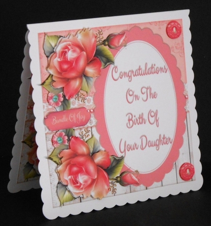 Congratulations Baby Girl 8x8 Mini Kit by Joan Prince