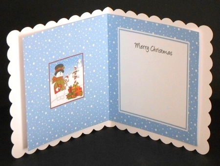 Christmas Snowman Roi is at the North Pole insert square landscape by Joan Prince