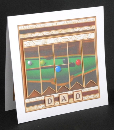 POOL BILLIARDS 7.5 Alphabet and Age Quick Card Kit Create Any Name by Joan Prince