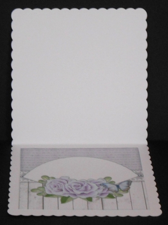 Insert Vintage Fan & Roses by Joan Prince