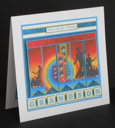 ROCK CONCERT 7.5 Alphabet and Age Quick Card Kit Create Any Name by Joan Prince