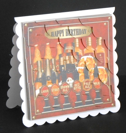 8 x 8 Birthday At the Pub Scalloped Corner Kit by Joan Prince