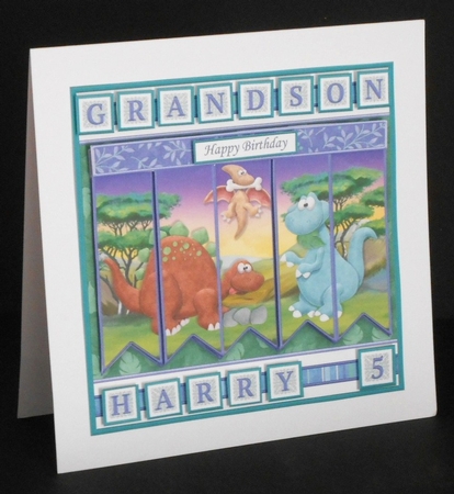 DINOSAURS 7.5 Alphabet and Age Quick Card Kit Create Any Name by Joan Prince