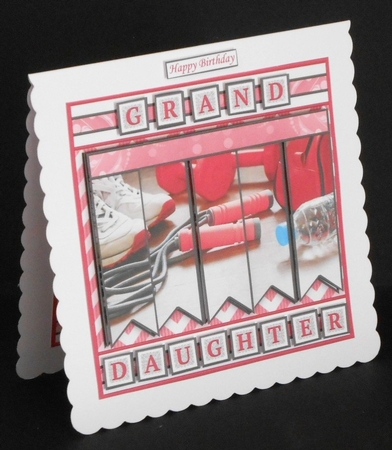 LADIES AT THE GYM 7.5 Alphabet and Age Quick Card Kit Create Any Name by Joan Prince