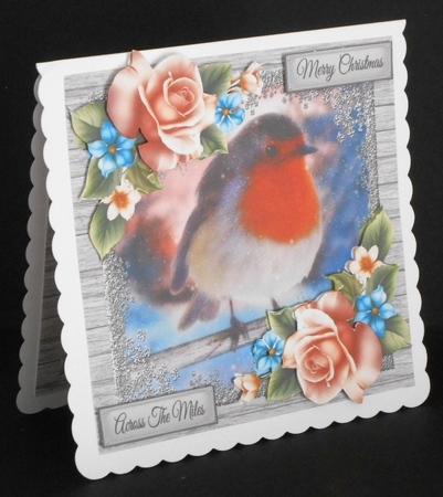 Beautiful Red Robin In The Snow 8x8 Mini Kit by Joan Prince