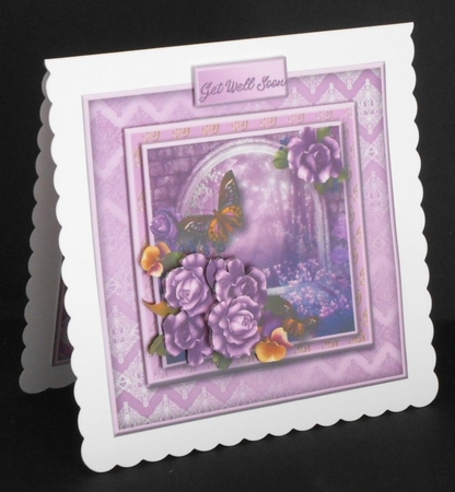 Lilac Roses - Layered Card Mini Kit by Joan Prince