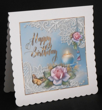Frosted Happy Birthday by Joan Prince