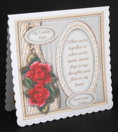 Special Anniversary Wishes with Verse , Gold by Joan Prince
