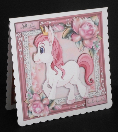 Beautiful Lilac Princess Pony 8x8 Mini Kit by Joan Prince