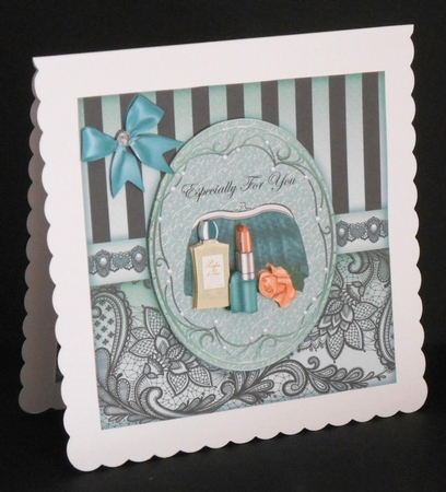 Purse and Perfume Birthday Card 3 by Joan Prince