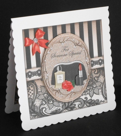 Purse and Perfume Birthday Card 4 by Joan Prince
