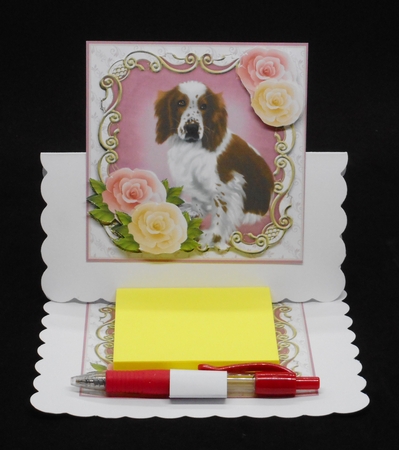 WELSH SPRINGER SPANIEL - brown & white. by Joan Prince