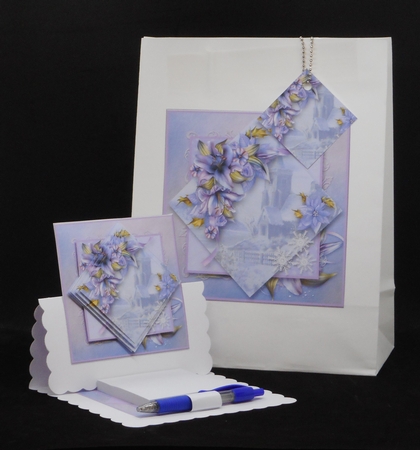 Winter Church - Diamond Pyramid Card Mini Kit by Joan Prince