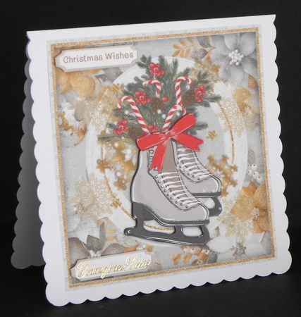 Beautiful Christmas Skates by Joan Prince