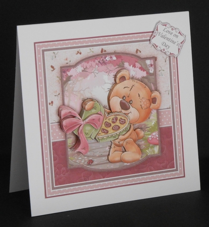 TEDDYS CHOCOLATE BOX 7.5 Decoupage & Insert Mini Kit Various Occasions by Joan Prince