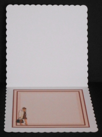 FASHIONABLE SHOPPING LADY 8x8 Decoupage & Insert Mini Kit by Joan Prince