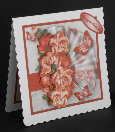 Vibrant Roses - Decoupage Card Mini Kit by Joan Prince