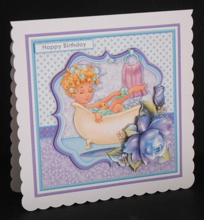 BATH TIME 7.8 All Occasion Decoupage & Insert Mini Kit by Joan Prince