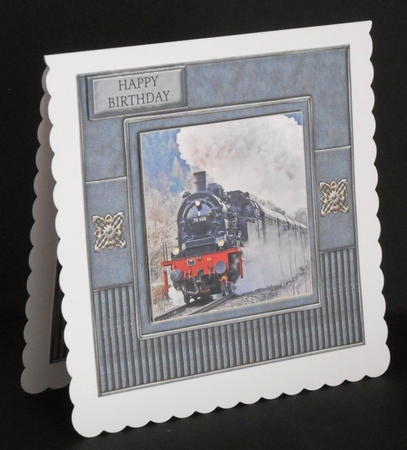 7 X 7 Steam Train Quick Card by Joan Prince