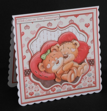 SNUGGLE BEARS 7.5 Decoupage & Insert Mini Kit by Joan Prince