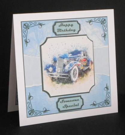Watercolour Car 1 by Joan Prince
