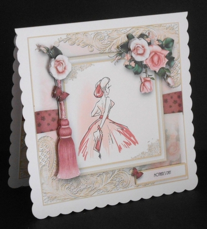 8x8 Vintage Fashion 1 Card Front Kit by Joan Prince