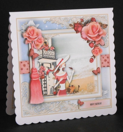Bistro By The Sea Card Front Kit by Joan Prince