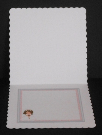 1ST HOLY COMMUNION or CONFIRMATION Girl & Verse 7.5 Decoupage & Insert Mini Kit by Joan Prince