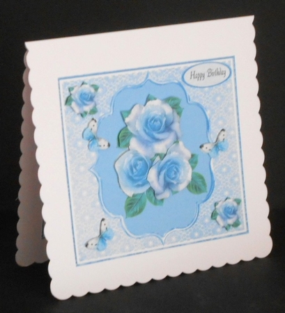 Pretty Blue Rose by Joan Prince