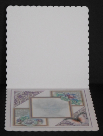 Lilac And Mint Flora and Lace Card Front Kit by Joan Prince