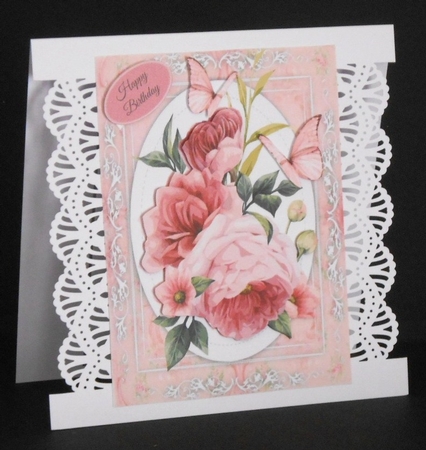 Beautiful Vintage Pink Flowers by Joan Prince