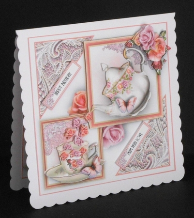 The Rose Teapot Card Kit by Joan Prince