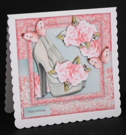 Gorgeous Shoes & Pink Pastel Roses by Joan Prince