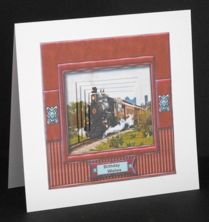 Old Steam Train  by Joan Prince