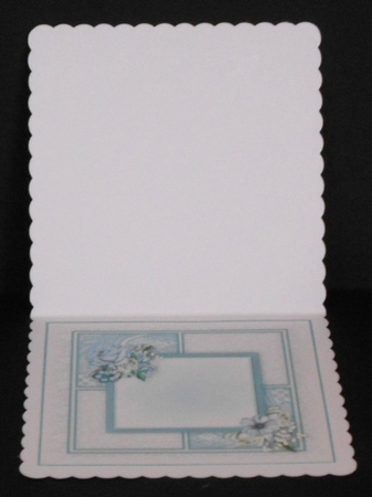 Blue Flora and Lace Squares Card Kit by Joan Prince