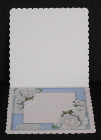 Beautiful Blue Door and White Roses by Joan Prince