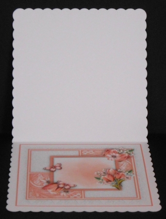Pink Tulip Lace Squares Card Kit by Joan Prince