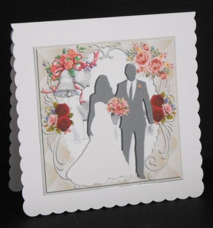 Wedding Quick Card 2 7x7 by Joan Prince