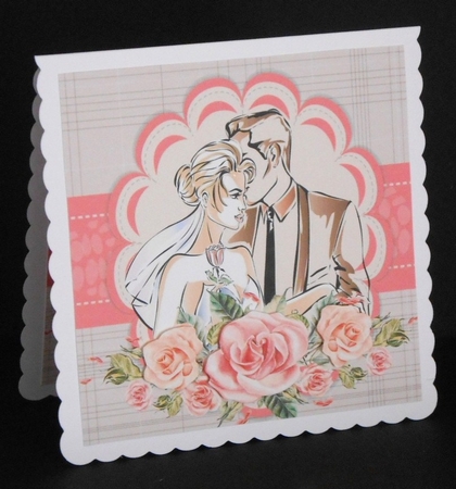 Beautiful Floral Insert 8x8 by Joan Prince