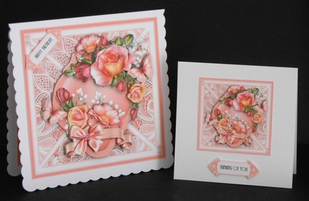 Rose Romantic and Lace Card Kit by Joan Prince