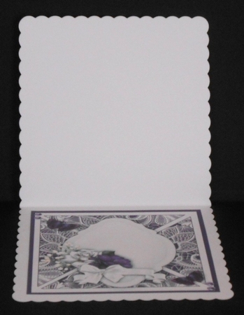 Purple and White Lace Roses Card Kit by Joan Prince