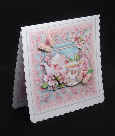 Cherry Blossom Tea Card Kit by Joan Prince