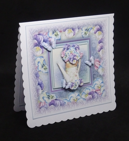 The Pansy Teapot Card Kit by Joan Prince