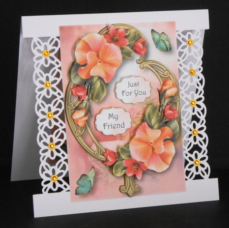 Floral Golden Frame Bumper Kit 1 by Joan Prince