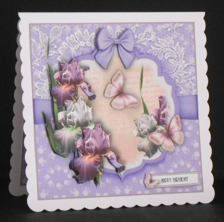 Beautiful Iris Card Kit by Joan Prince