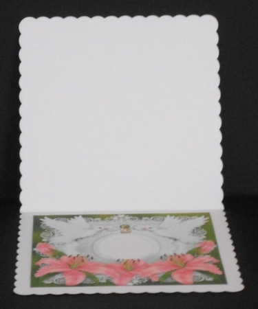Emerald Wedding Anniversary 8 x 8 Floral Pink Lily Decoupage Topper by Joan Prince