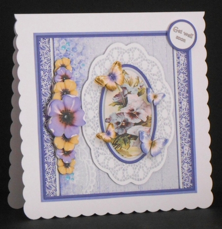 Vintage Shabby Floral Card Kit 1481 by Joan Prince