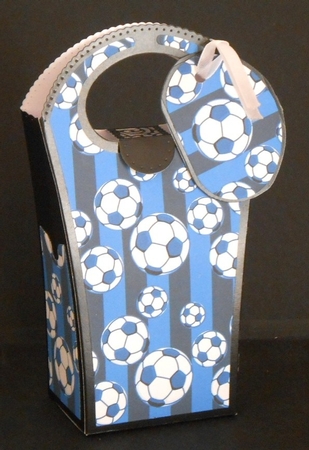 Football Paper Blue 7 by Joan Prince