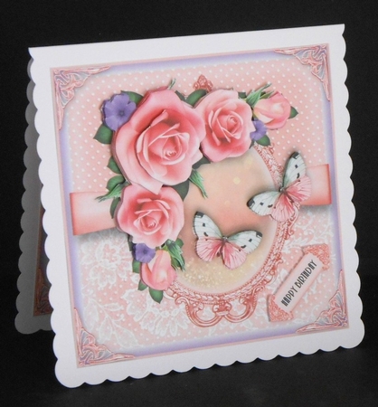 Polka Dots and Lace Flowers Bumper Kit by Joan Prince